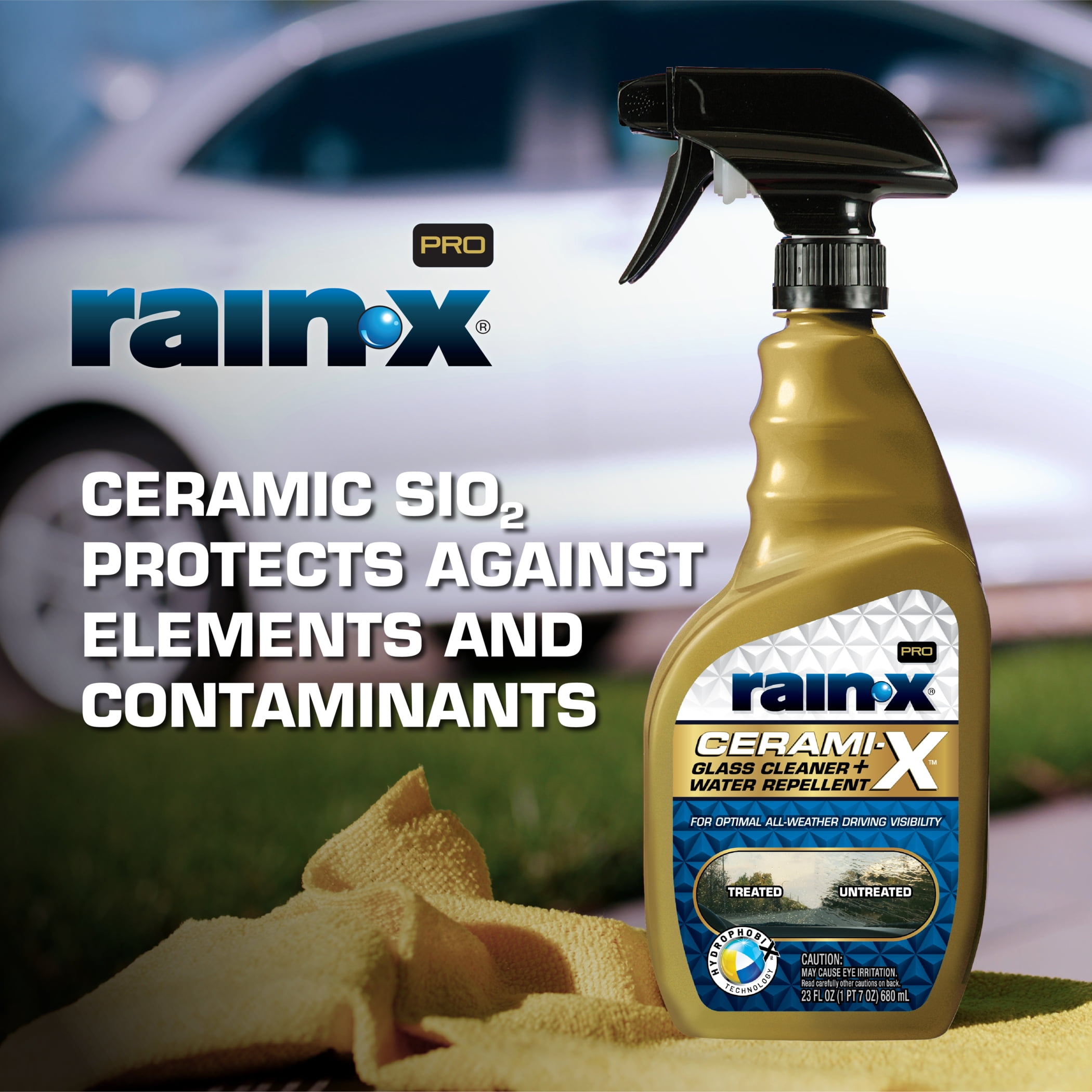 Rain-X Pro Cerami-X 2-in-1 Glass Cleaner and Water Repellent 630178 -  Advance Auto Parts