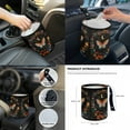 thumbnail image 7 of Yuyamidu Butterfly Car Seat Covers Set Flower Steering Wheel Cover Seat Belt Covers Trash Bin Rearview Mirror Cover Car Armrest Cover Coasters Gear Shift Knob Cover 14 Pack Auto Interier Accessories, 7 of 7