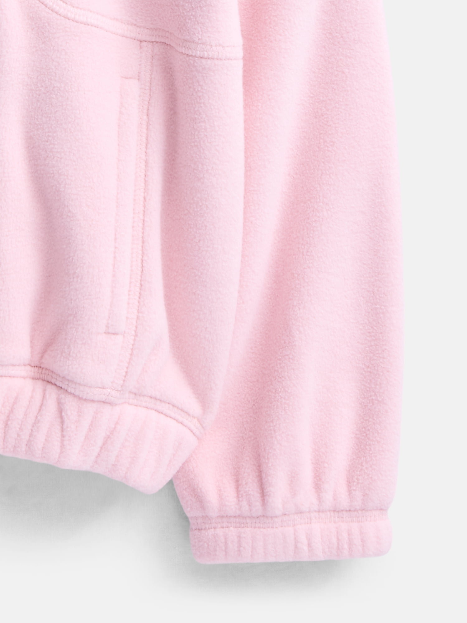 Ozark Trail Girl's Quarter Zip Fleece Hoodie, Size 4-18 & Plus