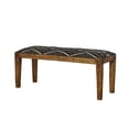thumbnail image 4 of DeeHome Mariah Black and White Upholstered Bench, 4 of 5