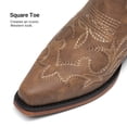 thumbnail image 5 of DREAM PAIRS Women's Western Cowboy Boots Square Toe Mid Calf Cowgirl Boots with Classic Embroidery Pull On Low Block Heel Vintage Country Boots, 5 of 9