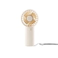 thumbnail image 2 of Portable Handheld Turbo Fan, Battery Powered, 3X2 In, Small Personal Cooling, Outdoor Camping, Beige, 1 Pc, 2 of 3