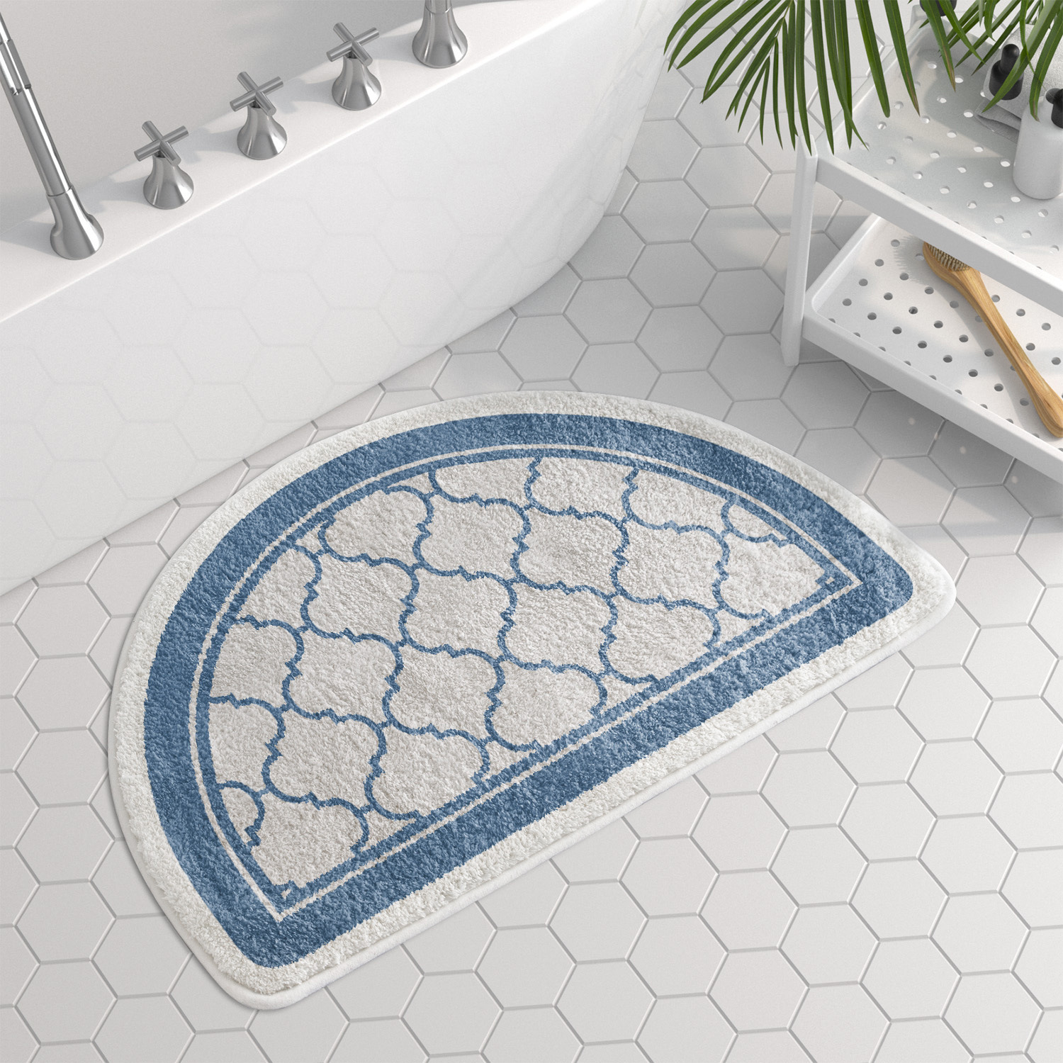 Half Circle Door Mat Stylish Half Round Area Rug for Home Decor