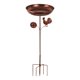 thumbnail image 2 of Baño para Pájaros Comedero para Pájaros de Metal Fácil de Instalar Fácil de Limpiar Recargable Regalo Base Estable Accesorios Jardín Exterior Niños Pa, 2 of 9