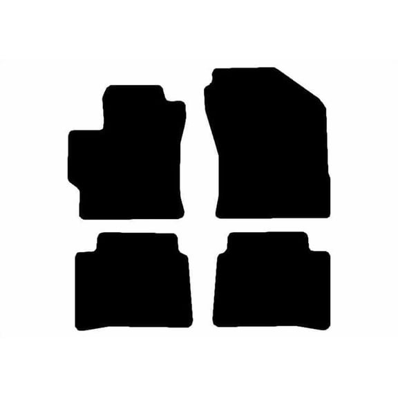 Auto Mats and Accessories 4 Piece Set Custom Carpeted Floor Mats Compatible with 2020-2024 Toyota Corolla (Black) Made in The USA