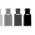 thumbnail image 1 of Infinity Jars 250 ml (8.5 fl oz) Black Ultraviolet All Glass Refillable Apothecary Jar 10-Pack, 1 of 4