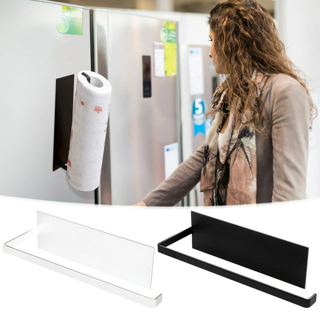 Sentmoon Paper Towel Holders Kitchen Paper Towel Holders Iron Kitchen Roll Arrogance Bathroom Towel Rack and Cabinet Paper Towel Arrogance - Magnetic Mount