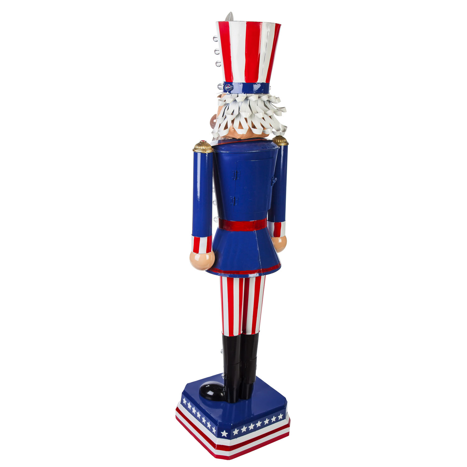 Evergreen 50"H Battery Operated Metal Uncle Sam Garden Statuary, 50.5'' x 9.9'' x 9.9'' inches - image 2 of 3