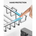 thumbnail image 4 of Nieifi Jabonera de Barra para Pared de Ducha con 4 Ganchos Jabonera Adhesiva de Acero Inoxidable para baño Plata, 4 of 9