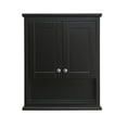 thumbnail image 2 of Wyndham Collection Deborah Wood Wall-Mounted Storage Cabinet in Espresso/Chrome, 2 of 3