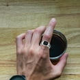 thumbnail image 2 of Black Onyx Ring 925 Sterling Silver Onyx Band Promise Ring Jewelry for Men Women, 2 of 6