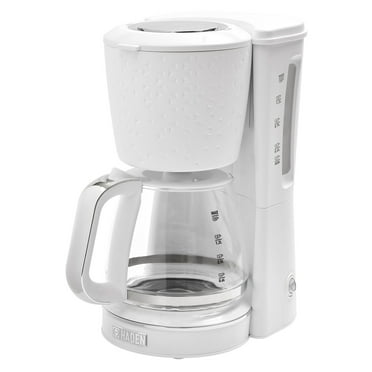 Haden Starbeck Sleek Drip Coffee Maker w/ Glass Carafe, 1.5L Tank, White