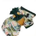 thumbnail image 2 of Cat Kimono Japanese Style Bow-knot Decor Fabric Two-legged Pet Costume Dress for Party, 2 of 8