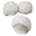 thumbnail image 1 of Muñequeras Zulema para gorro invierno para mujer Blanco, 1 of 8