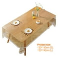 thumbnail image 6 of Walbest PVC Heat-insulated Table Cloth Waterproof Oil-proof Transparent Rectangle Lace Dining Table Cloth for Kitchen, 6 of 7