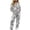 Blue Toile French Bulldog Christmas, variant on Pink Zebra Stripe Sweat Sets for Women