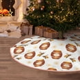 thumbnail image 5 of Sikiie Wooden Barrels With Honey Nativity Christmas Tree Skirt, Jesus Christian Winter Holiday Tree Mat Decoration(30-48IN)48", 5 of 6