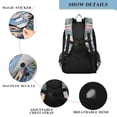 thumbnail image 4 of FORMRS Unisex School Backpack 17" Student Travel Bag with Laptop Compartment, Ocean Boat, 4 of 7