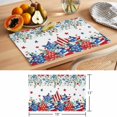 thumbnail image 6 of Independence Day Placemats Set of 4 Eucalyptus Leaves Blue Red Pentagram Place Mats Indoor Wipeable Table Mats Washable Cloth Dining Table Placemats for Kitchen Holiday Party Home Decor 13x19 Inch, 6 of 9