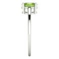 thumbnail image 3 of 1 ct Oval Cut Natural Peridot Solitaire Engagement Ring for Women in 18K White Gold, 3 of 5