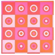 Tadpoles 16 Piece Squared Playmat Set, Pink/Orange