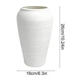 thumbnail image 3 of Vase for Home Decor - Boho Vases for Flower, Modern Textured Vase for Centerpieces, Living Room, Kitchen, Fireplace, Entryway Decor White, 3 of 6