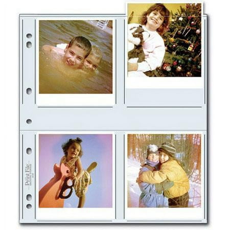 Image of Archival Photo Pages Holds Eight 4x4.5 Prints Pack of 25