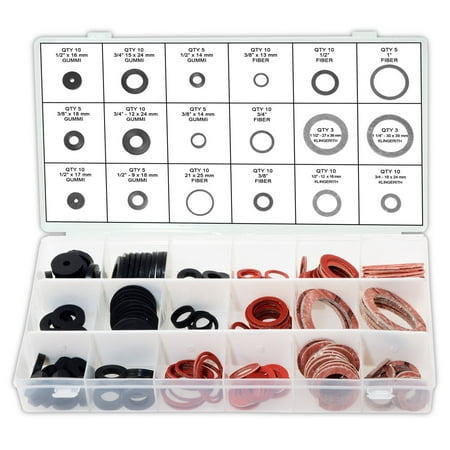 An 239 Faucet Washer Assortment With 18 Different Sizes 141 Piece