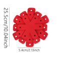 thumbnail image 4 of 12 Pcs Pot Pan Protectors, Larger and Thicker Felt Pot Pan Protectors, Non-Stick Cookware Dividers & Separators, Stacking Pads to Prevent Scratches on Pans & Cookware, 4 Different Sizes, Red, 4 of 5