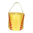 thumbnail image 3 of Abbraccia Easter Eggs Bags Easter Bunny Baskets Sports Balls Printing Candies Bucket Tote Bag for Children Kids Yellow Softball, 3 of 10