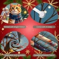 thumbnail image 4 of Orange Christmas Banner Snowy Scene Festive Display Plaid Scarf Gift Boxes Xmas Backdrop for Christmas Party Winter Holiday Photo Shoot, 4 of 9