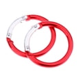 thumbnail image 4 of Almencla 6 Pcs Crochets Ronds en Aluminium Sp Porte-Clés Mousqueton Rouge, 4 of 7