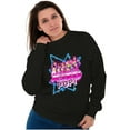 thumbnail image 4 of XOMG POP Band Neon Space Rockstars Women Plus Size Sweatshirt Brisco Brands 2X, 4 of 5
