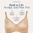 thumbnail image 4 of Dominique Lila Minimizer Bra #7001 – Seamless Full Figure Underwire Lingerie for Women, Smooths & Shapes, 4 of 6