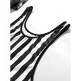 thumbnail image 6 of Zaldita Men's One Piece Swimsuit Bikini Water Sports Super Speed Dry Charm Men Surfing Bodysuits Black&White XXL, 6 of 7