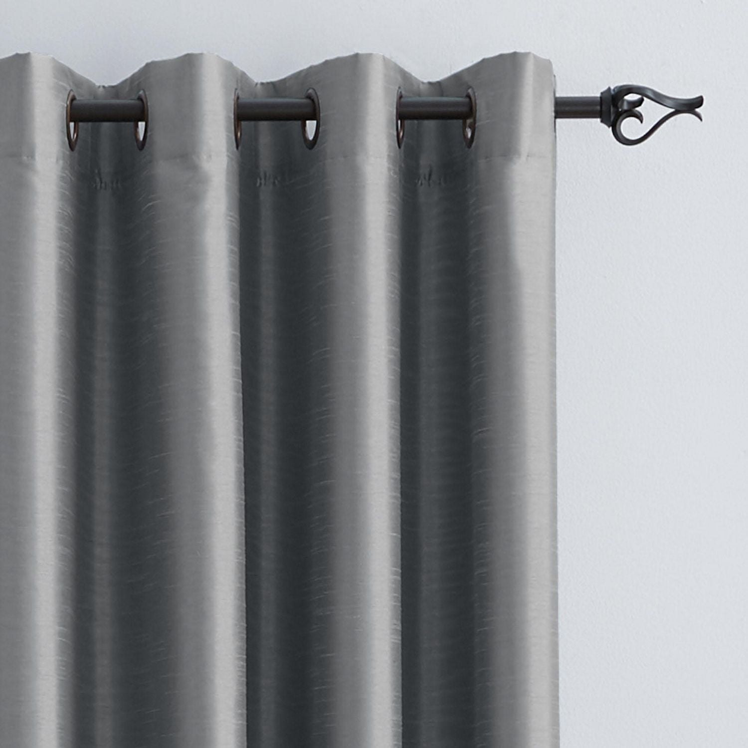 Hometrends Faux Silk Grommet Room Darkening Window panel, 1 63" H or 84"