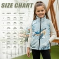 thumbnail image 4 of Xixirimido Sea Turtle Jellyfish Blue Pattern Boys Girls Full Zip Fleece Vest Sleeveless Stand Collar Outwear Warm Jacket with Pockets for 11-12, 4 of 7