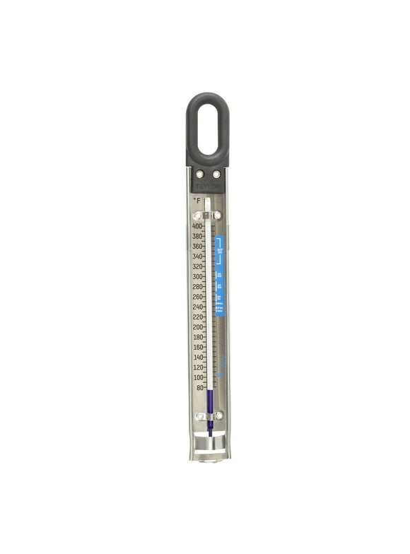 Taylor Candy and Deep Fry Analog Paddle Stainless Steel Thermometer with Adjustable Pot Clip