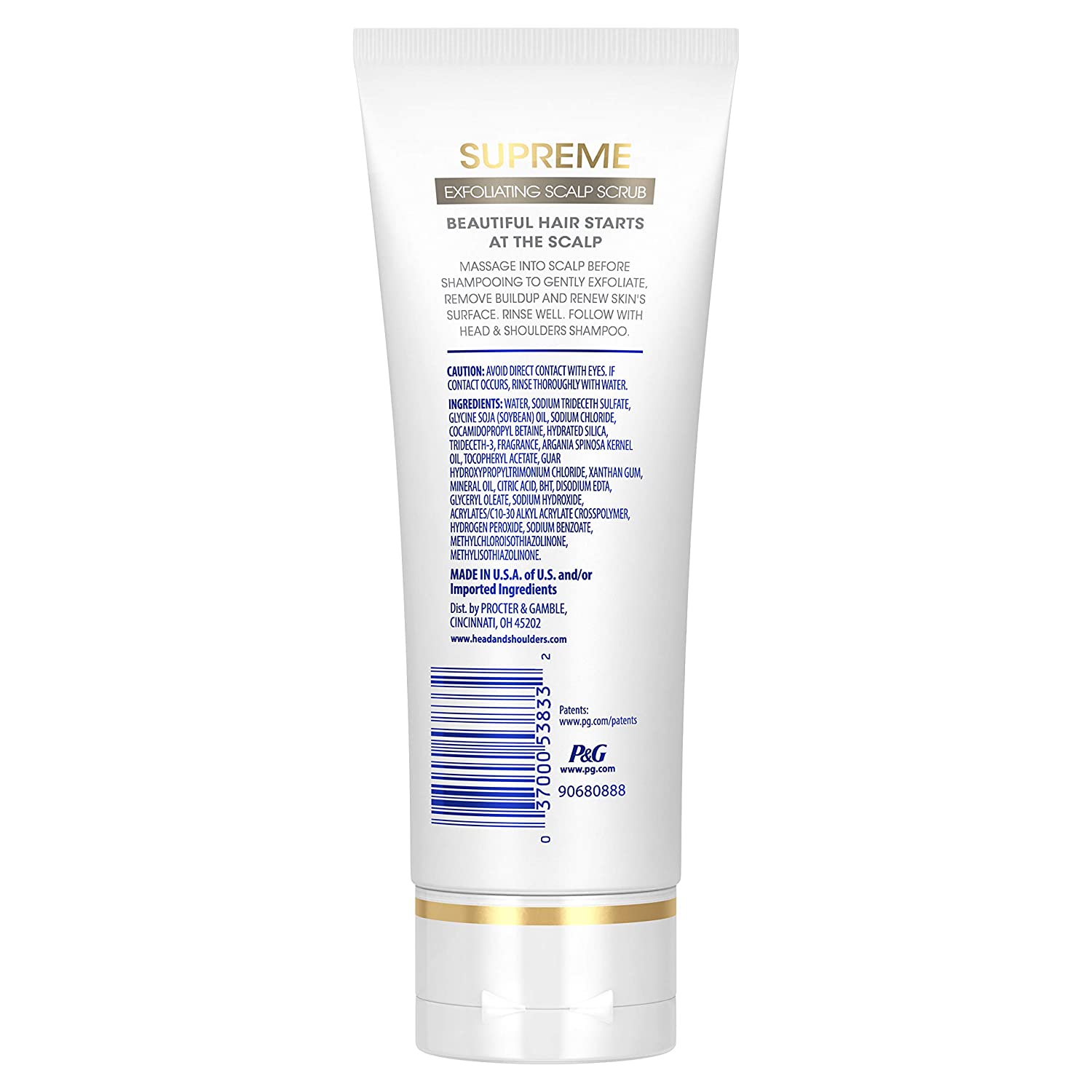 Head And Shoulders Supreme Exfoliating Scalp Scrub Treatment With Argan Oil And Vitamin E 3 3