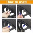 thumbnail image 4 of Car Wheel Tire Valve, 4 Pack Handmade Crown Crystal Rhinestone Car Stem Air Caps Cover, Attractive Dustproof Bling Car Accessories, Universal for Most Vehicles-Crown, Dark Blue, 4 of 4
