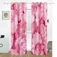 thumbnail image 2 of Conches Shells Black Out Curtains 84 Inch Length Curtains for Sliding Glass Doors Bedroom Living Room 2 Pack, 2 of 6