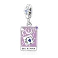 thumbnail image 3 of 925 Sterling Silver The Reader Tarot Card Dangle Charm for Bracelet Charms Bangle Pendant Jewelry, 3 of 6