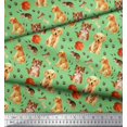 thumbnail image 3 of Soimoi Poly Georgette Fabric Footprint,Dog & Cat Animal Print Sewing Fabric Yard 52 Inch Wide, 3 of 3