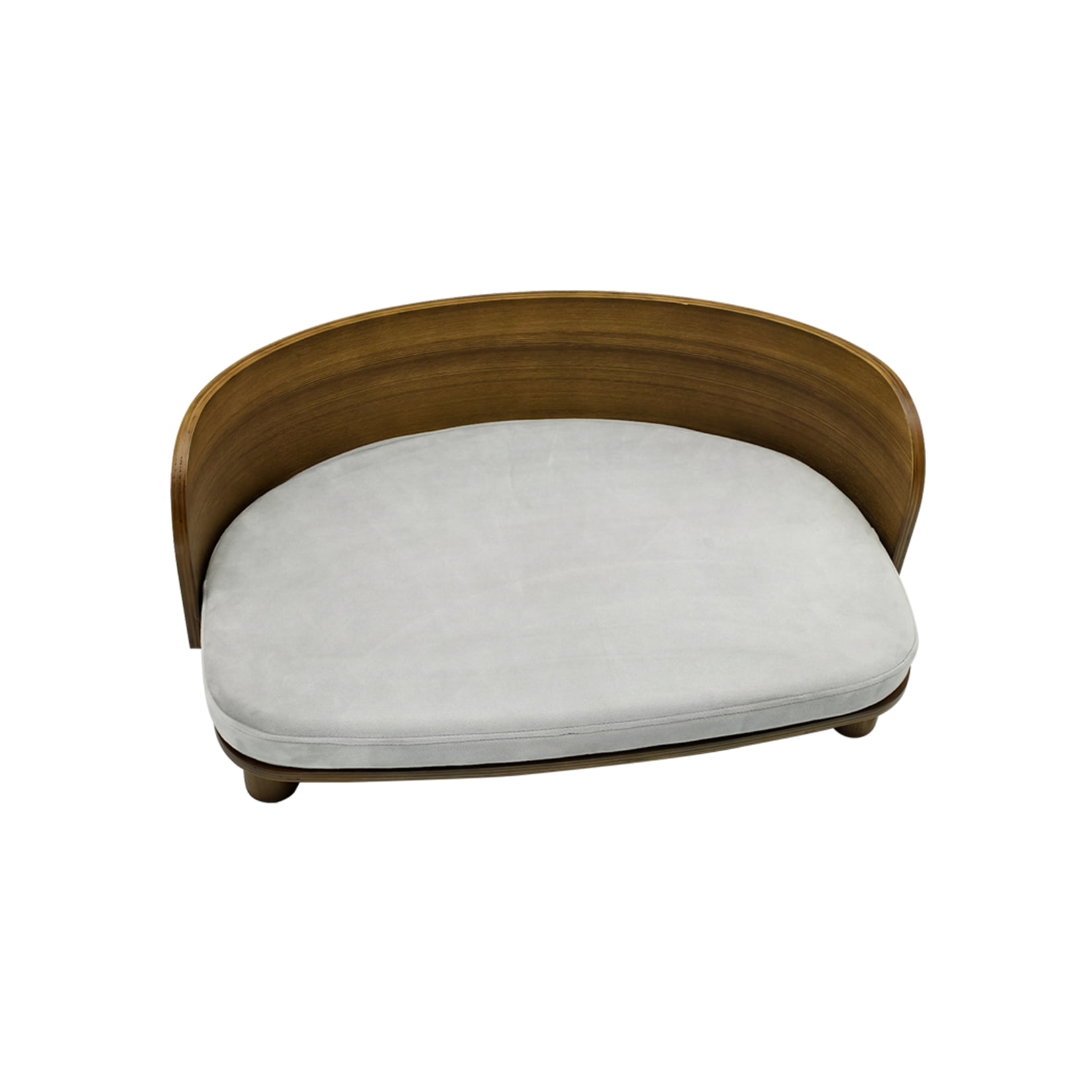 BingoPaw Elevated Pet Sofa Bed Wooden Cat Stool Bed for Small Dogs and Puppies, Waterproof, Removable Cozy Pad