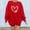 Red cheap stuff under 5 dollars, variant on Dyegold Women’S Sweatshirt Teen Girls Heart Print Graphic Cropped Sweatshirts For Women Sweatshirts For Women Loose Fit Work Office Sport Long Sleeve ​Christmas ​Fall Womens Tops