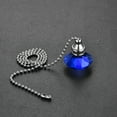 thumbnail image 5 of Uxcell Ceiling Fan Pull Chain Crystal Chain Extension Diamond Pendant 2Pcs Blue, 5 of 6