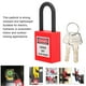 thumbnail image 4 of 38mm Lockout Lock Nylon Industrial Engineering Insulation Security Dustproof Device for Construction SiteRed, 4 of 5