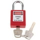 thumbnail image 2 of Bloqueo de seguridad con llave con etiqueta, seguridad, resistente a la corrosión - 7 mm, 7 opcionales rojo, 2 of 9