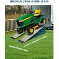 thumbnail image 3 of Litake 2Pcs 57" Aluminum Lawn Mower Ramps for Shed, Sturdy Anti-Slip Loading Ramps with Punch Plate Surface, 1000 lbs Capacity - 9" Wide, 57" Long, 3 of 6