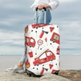 thumbnail image 4 of Uemuo Fire Truck Printed Washable Luggage Cover - Fashion Suitcase Protector Fits 18-32 Inch Luggage -Large, 4 of 9